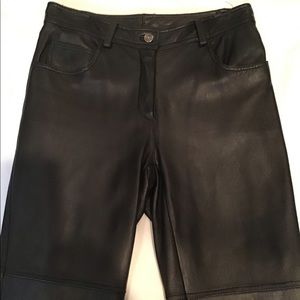 Black leather Rampage pants. Size 7